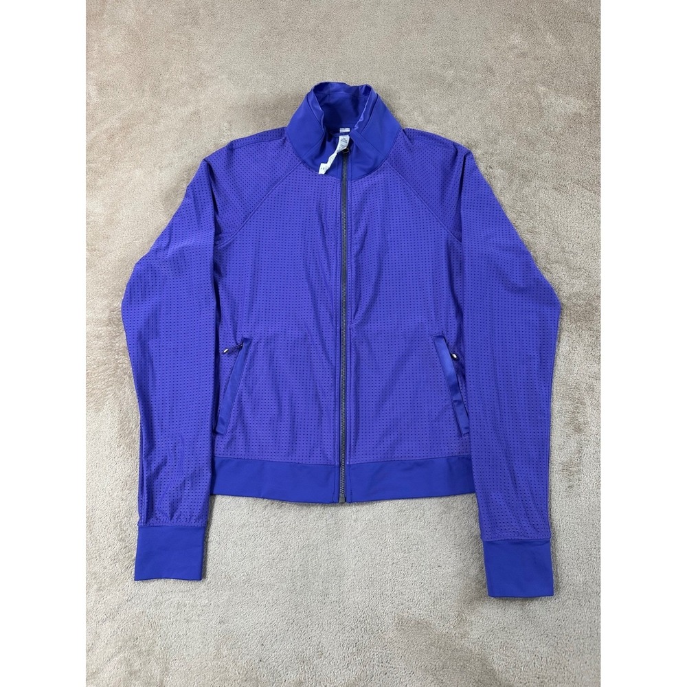 Lululemon Sweaty Or Not Mesh Running Jacket Women's Size 8 Vibrant Purple EUC
